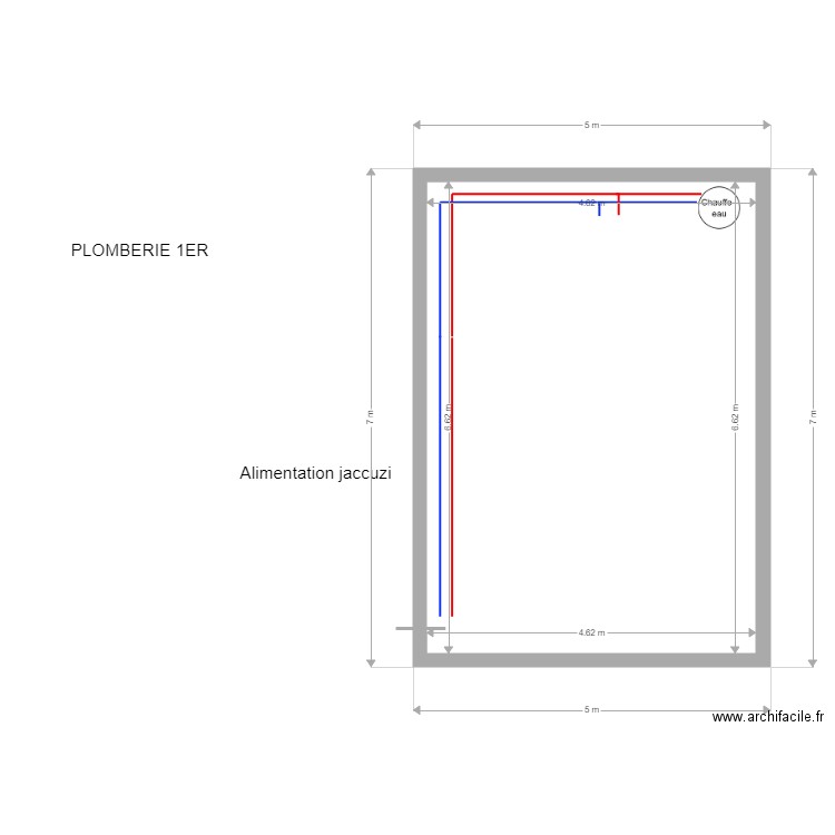 Plomberie1er. Plan de 0 pièce et 0 m2