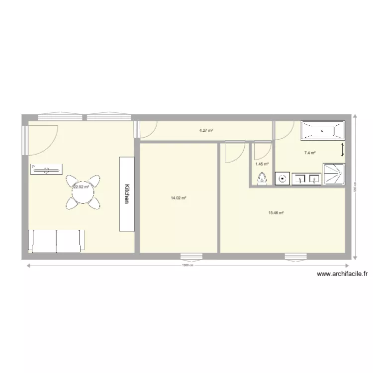 Marnaz Atelier 1er &eacute;tage futur. Plan de 