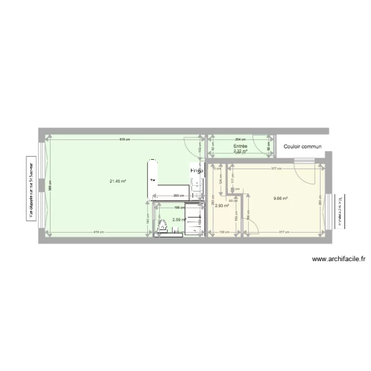 152 ST DENIE 2EME ET. Plan de 