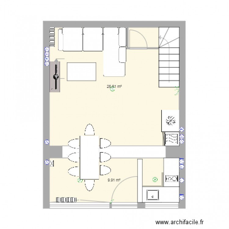 Arnaud Projet cuisine 2. Plan de 0 pièce et 0 m2