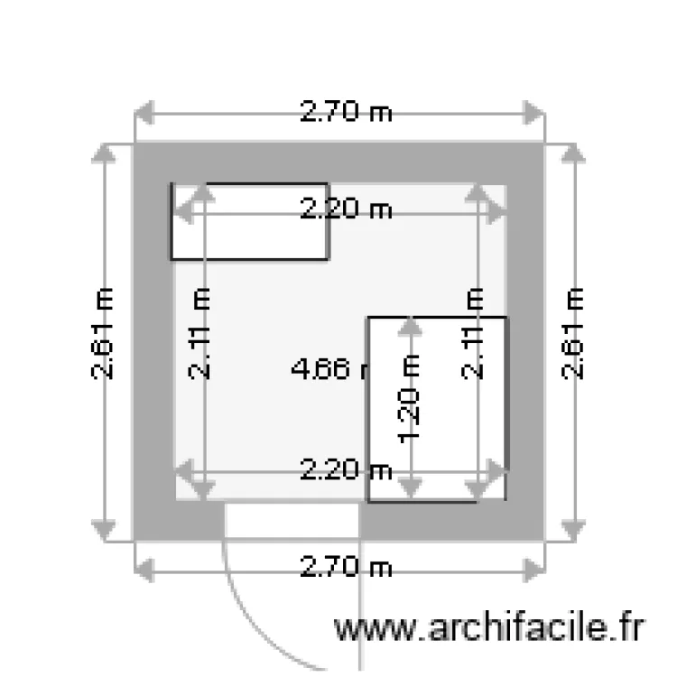salle de bain. Plan de salle de bain. Plan de