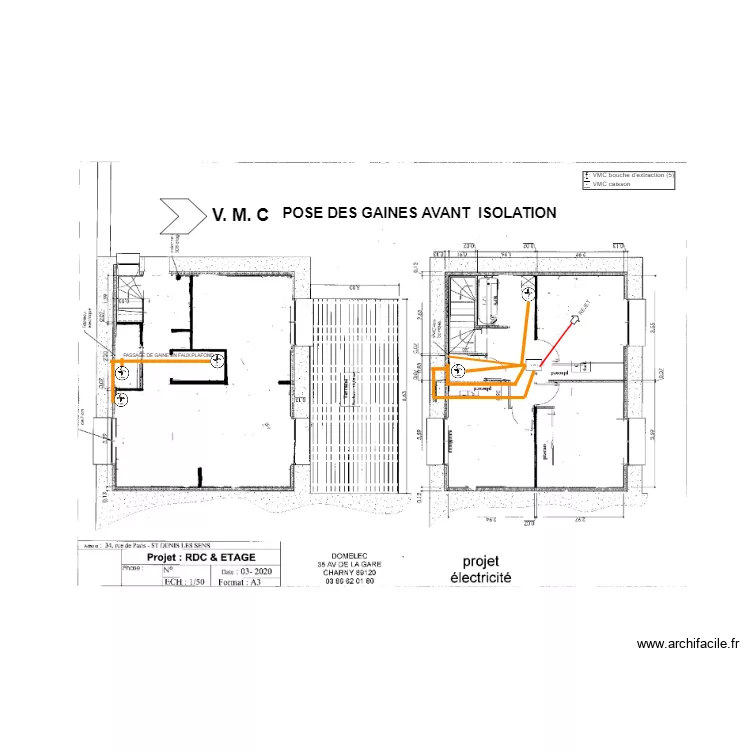 elec 34 r paris. Plan de 