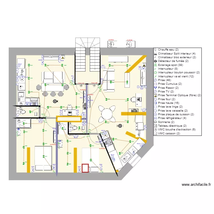 3eme &eacute;tage V06. Plan de 