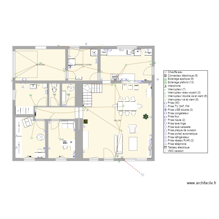 guéméné rdc elec. Plan de 0 pièce et 0 m2