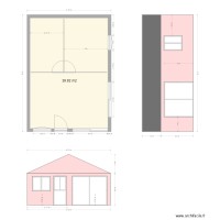 Amenagement Garage et Atelier simple avec deux baie vitrées