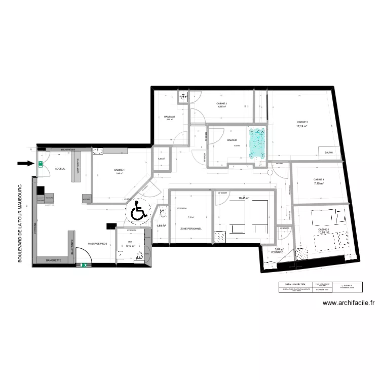 SABAI LUXURY SPA PROJET LUXE. Plan de 