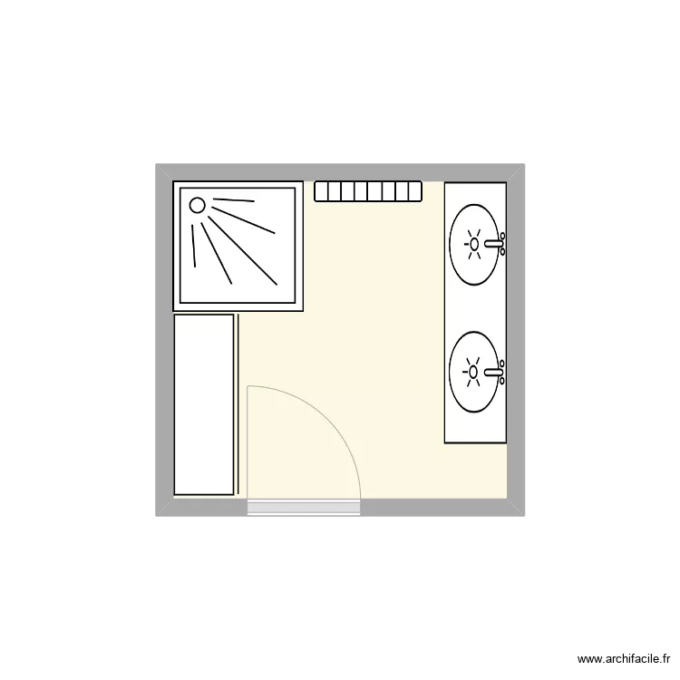 Bourbon SDB existant. Plan de Bourbon SDB existant. Plan de