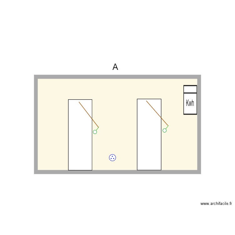 14 Sidi (A). Plan de 1 pièce et 11 m2