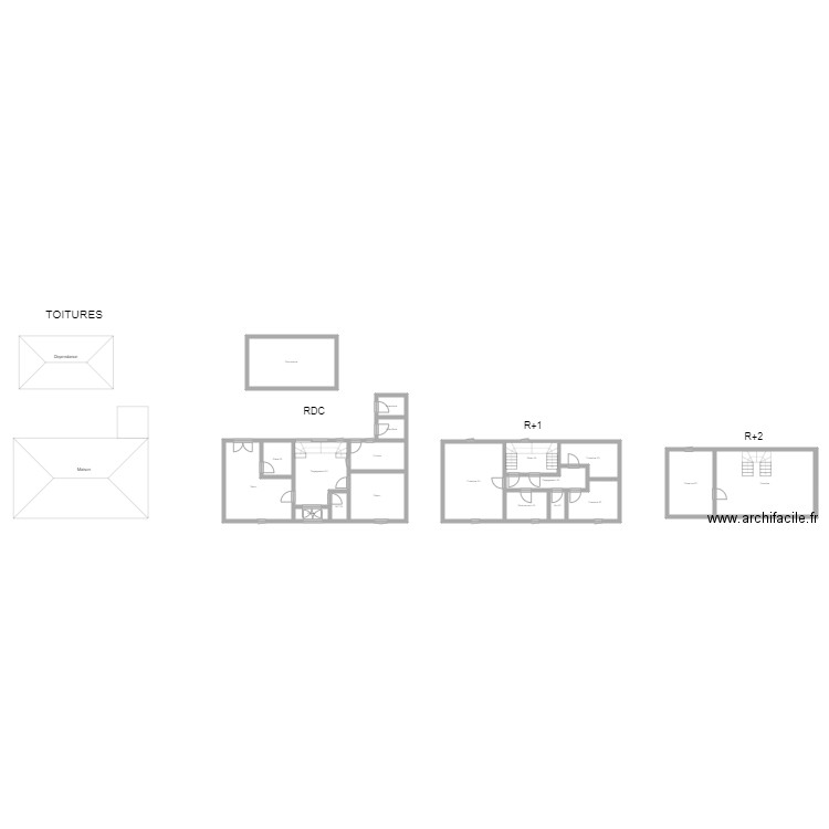 350601019. Plan de 19 pièces et 218 m2