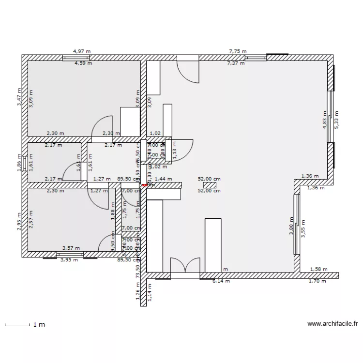 Maison niveau 1 et 2. Plan de Maison niveau 1 et 2. Plan de