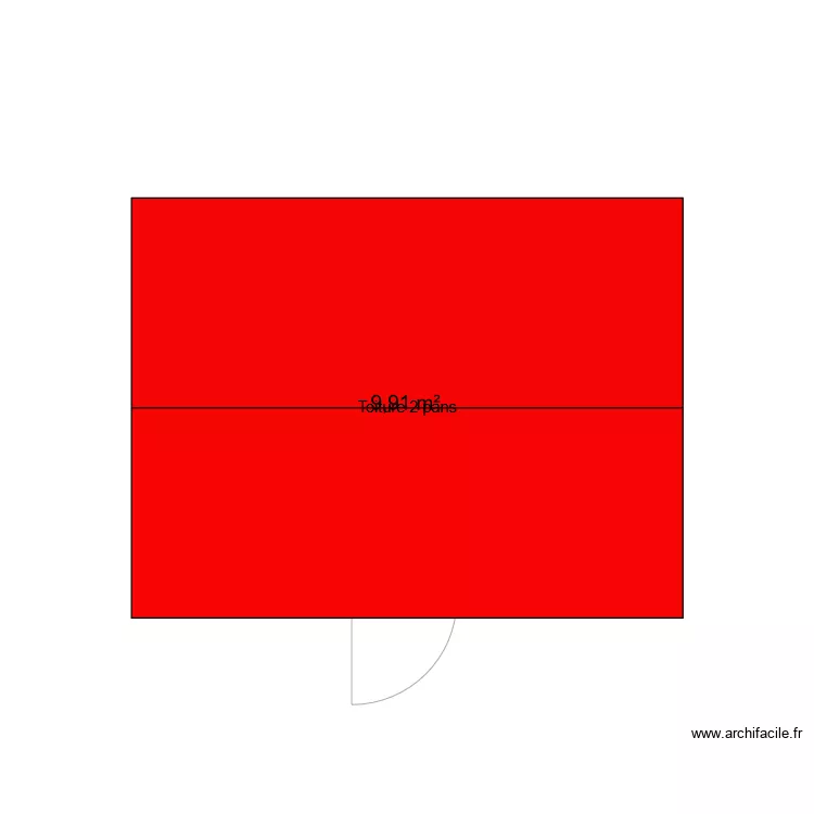 abri de jardin. Plan de 