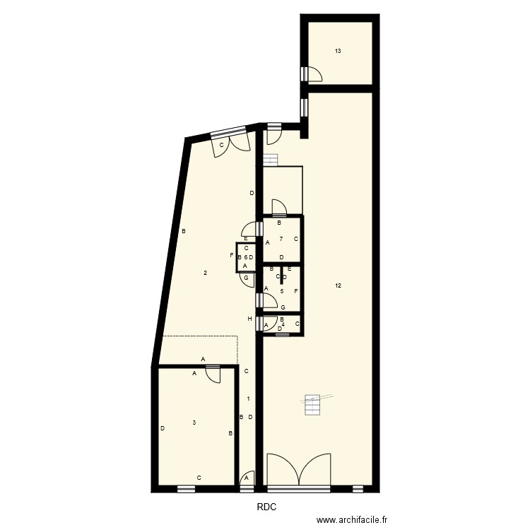 195201 MANGIN LAHOUSSE. Plan de 0 pièce et 0 m2