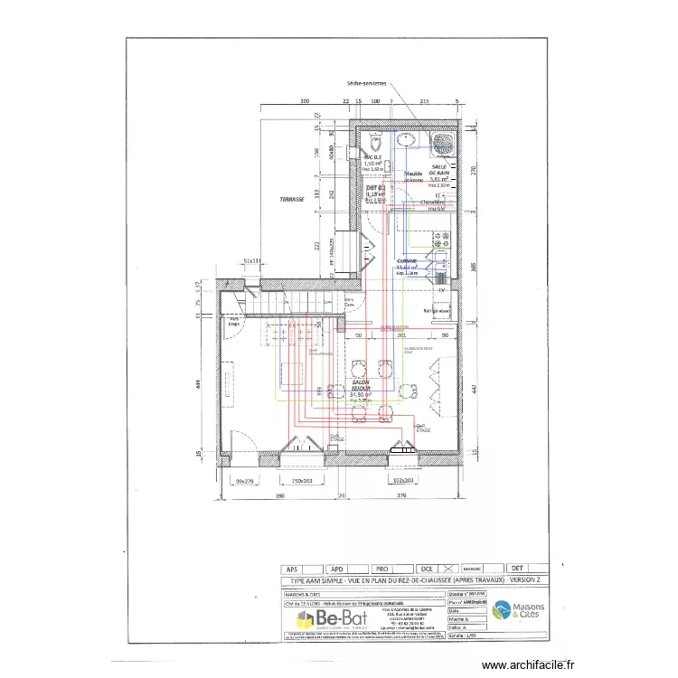 LENS 49 TYPE AAM simple rez chauss&eacute;e AAE. Plan de 