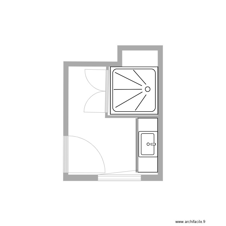 salle d eau 2. Plan de 0 pièce et 0 m2