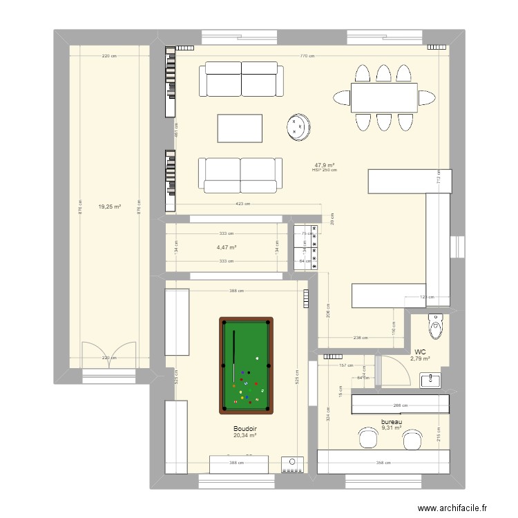 RDC Sans Scellier . Plan de 0 pièce et 0 m2