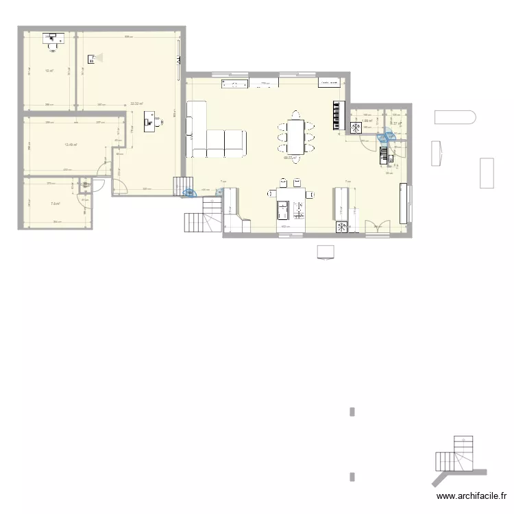 Maison séjour Fabien. Plan de Maison séjour Fabien. Plan de