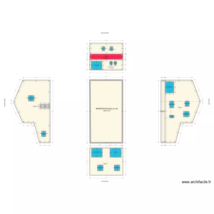 Elévations SAOUD. Plan de Elévations SAOUD. Plan de