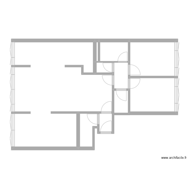 soret. Plan de 7 pièces et 21 m2