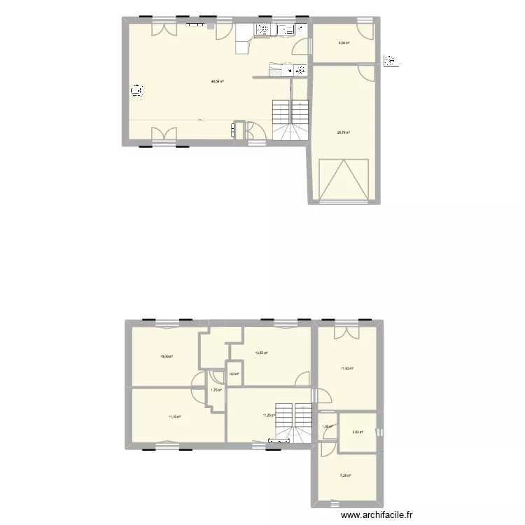 Cail3. Plan de 13 et 149 m² Cail3. Plan de 13 et 149 m²