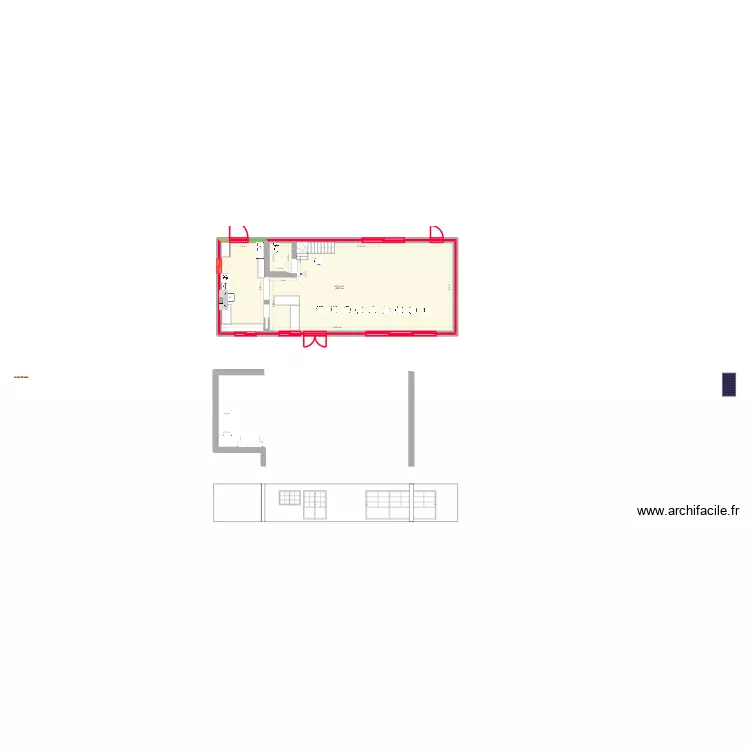 Ormeaux. Plan de 1  et 103 m²