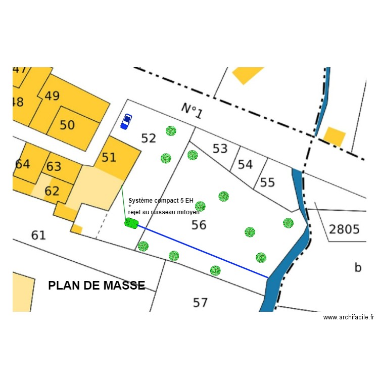 vivies. Plan de 0 pièce et 0 m2