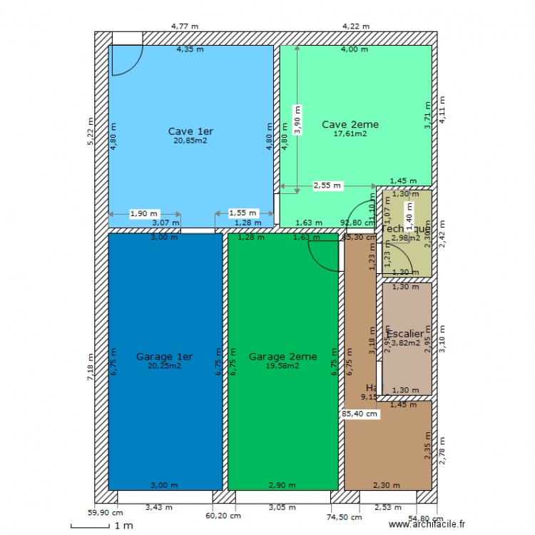 RezDeChaussee. Plan de 0 pièce et 0 m2