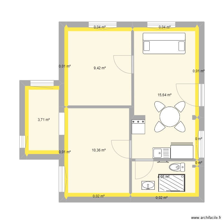 madrias isolé. Plan de 0 pièce et 0 m2