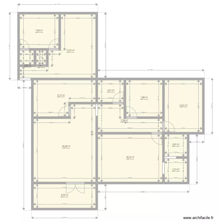 RUDY. Plan de 14 et 127 m² RUDY. Plan de 14 et 127 m²