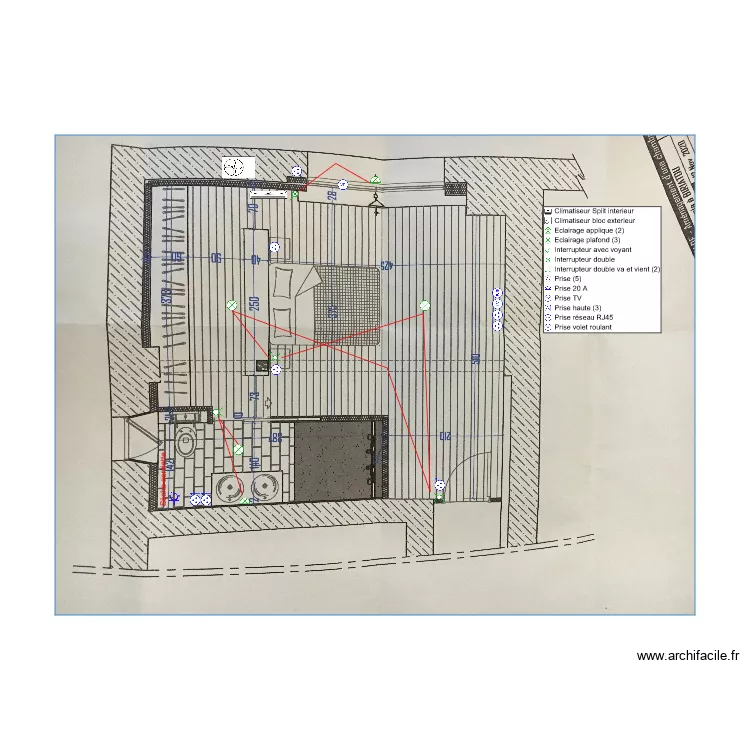 Suite parentale appartement biriatou. Plan de 