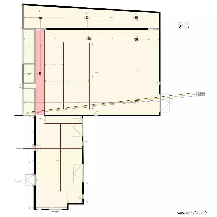 Kerboulard r&eacute;seau. Plan de 