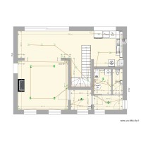 plan maison  RDC  ELECTRICITE LUMINAIRE 1