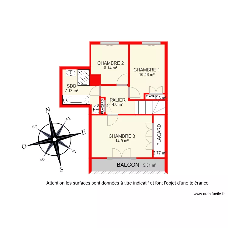 BI 5231 ETAGE 1 Rita. Plan de 