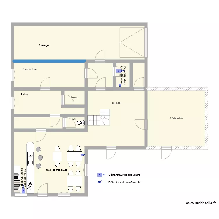 TABAC CHEZ JEAN MI G&eacute;n&eacute;rateur. Plan de 