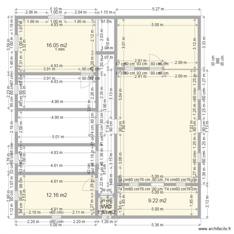 PLAN DE NOTRE MAISON 5. Plan de 0 pièce et 0 m2