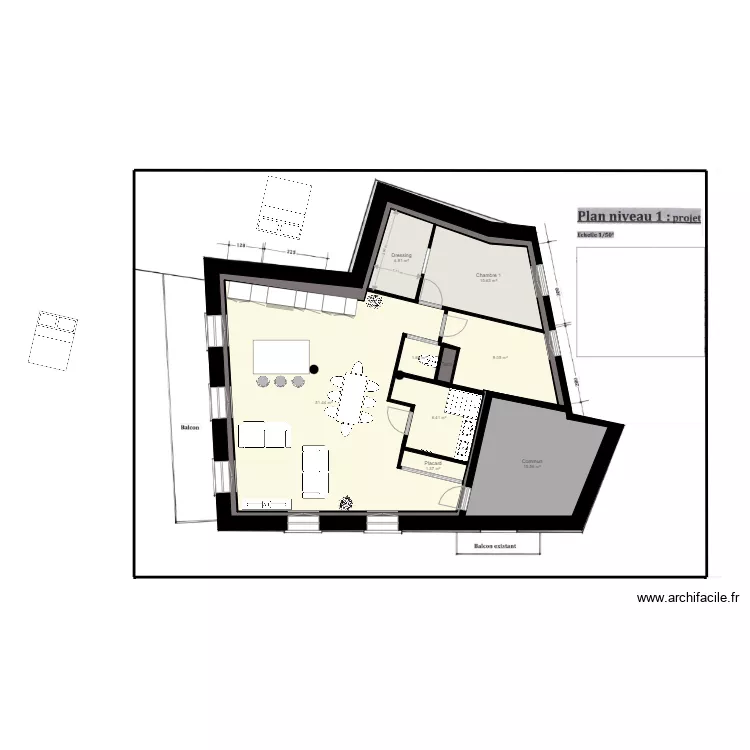 Plan appartement projet djerdi final. Plan de Plan appartement projet djerdi final. Plan de