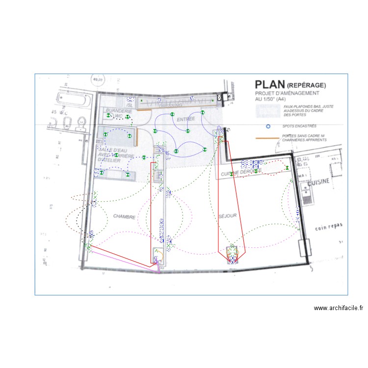 plan électrique. Plan de 0 pièce et 0 m2