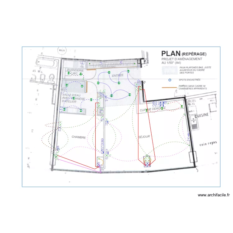 plan &eacute;lectrique. Plan de 
