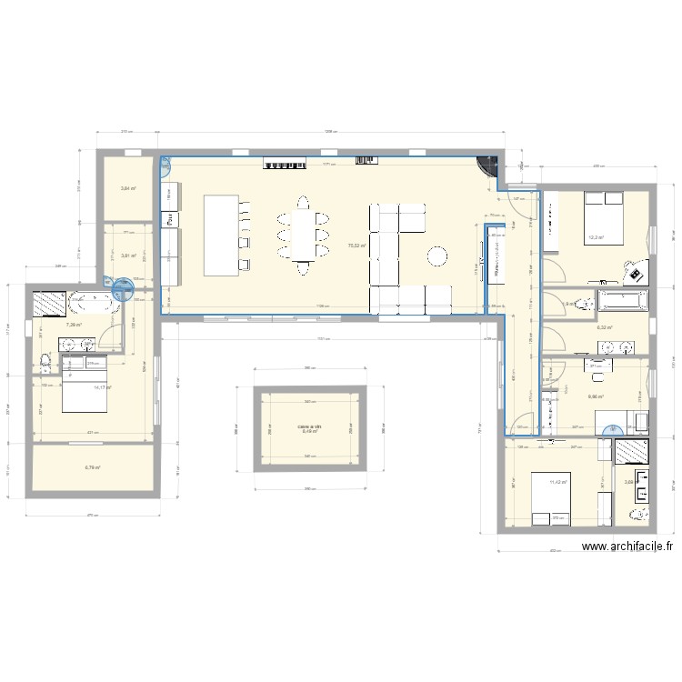 maison . Plan de 0 pièce et 0 m2