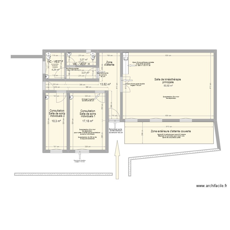 Bâtiment Transformé HDS de Matana . Plan de 7 pièces et 103 m2