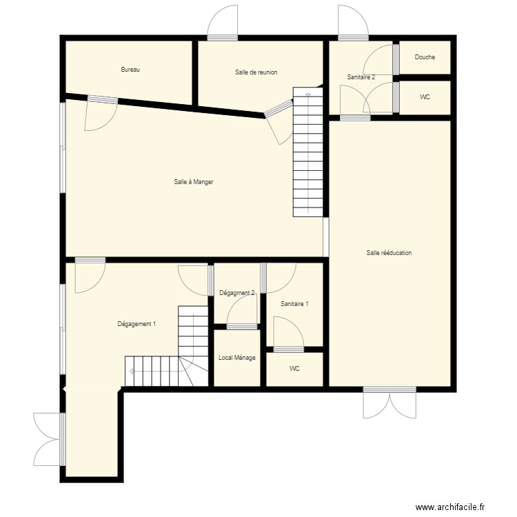 Foyer Rdc. Plan de 0 pièce et 0 m2