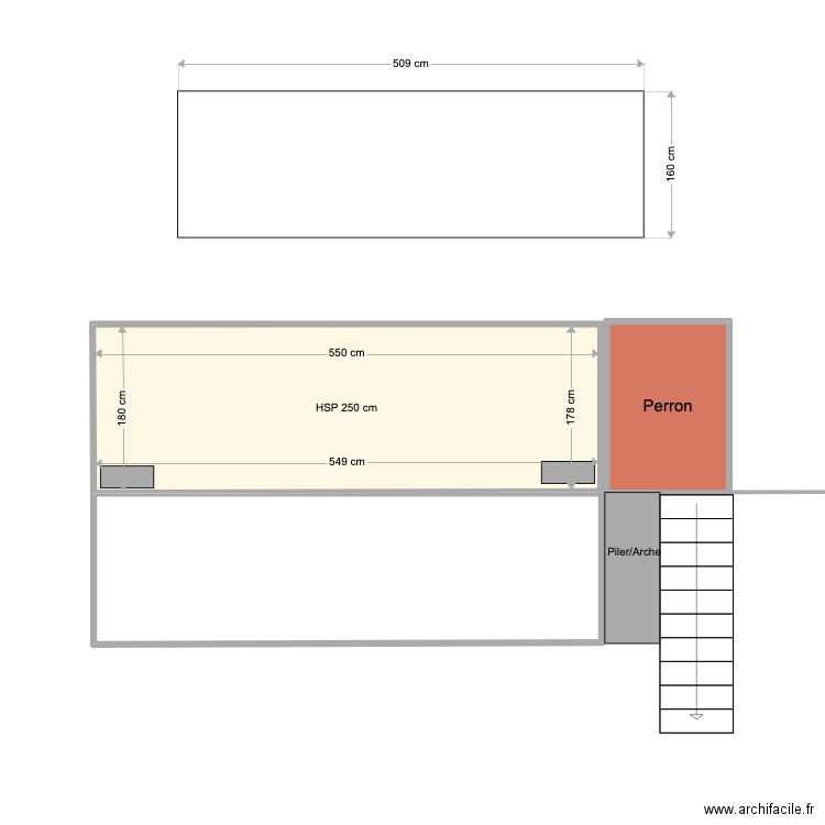 TERRASSE CHANDOLAS 1. Plan de 2 pièces et 12 m2