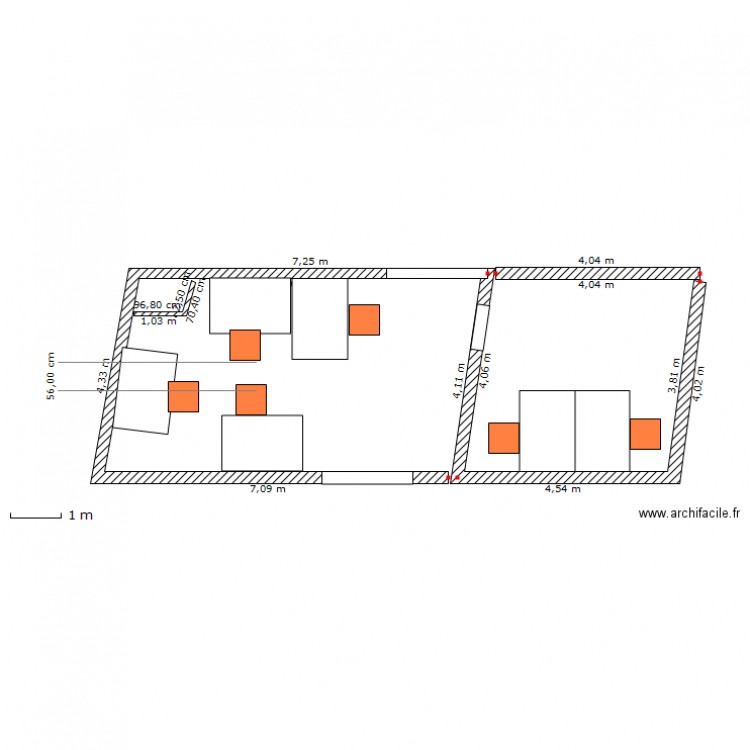 bureau 3. Plan de 0 pièce et 0 m2