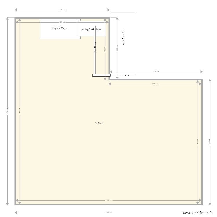 y fleury 1. Plan de 0 pièce et 0 m2