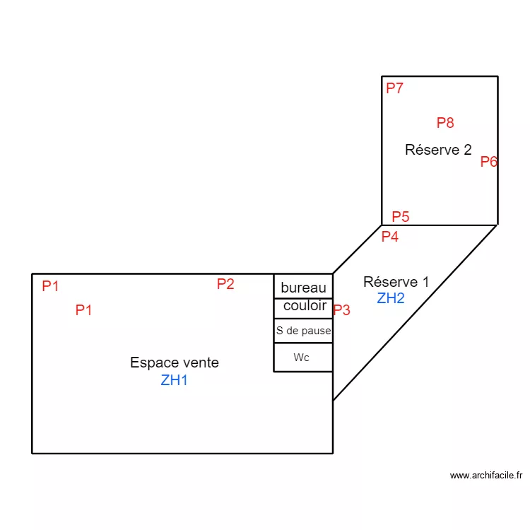 DOUARNENEZ DTA DISTRI CENTER. Plan de 