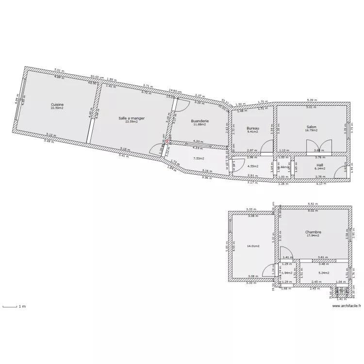 Maison Leval Vincent. Plan de 