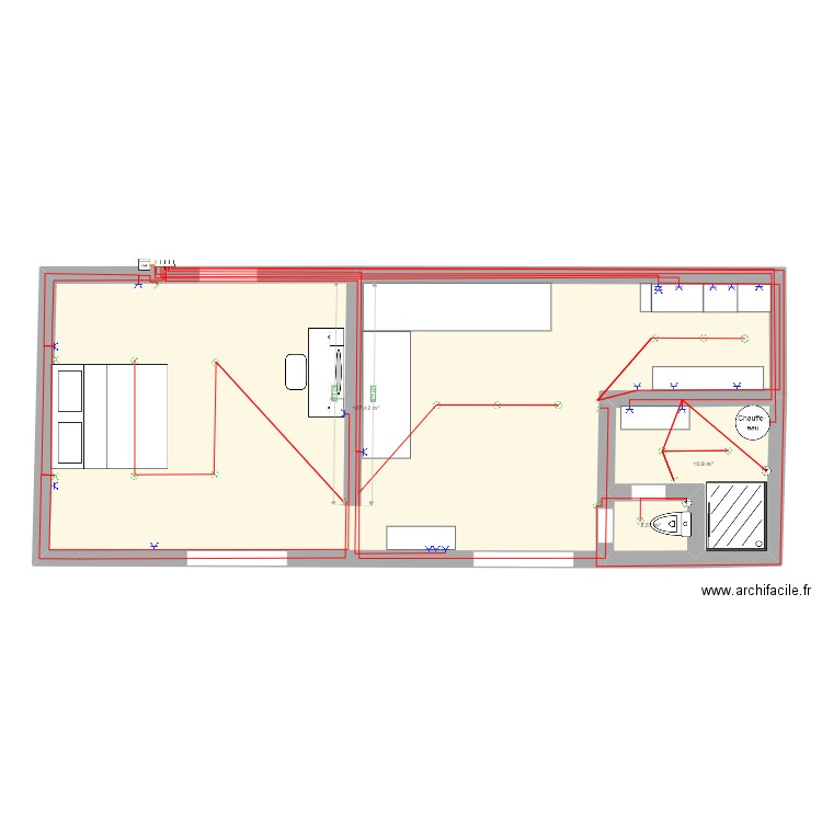 FLORIAN4. Plan de 3 pièces et 121 m2