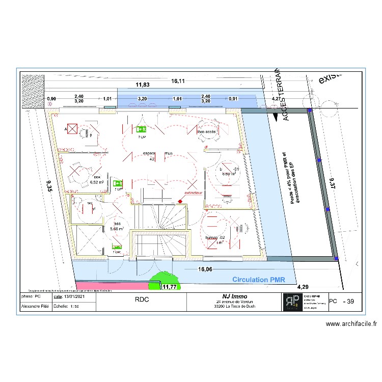 NJ IMMO RDC. Plan de 0 pièce et 0 m2