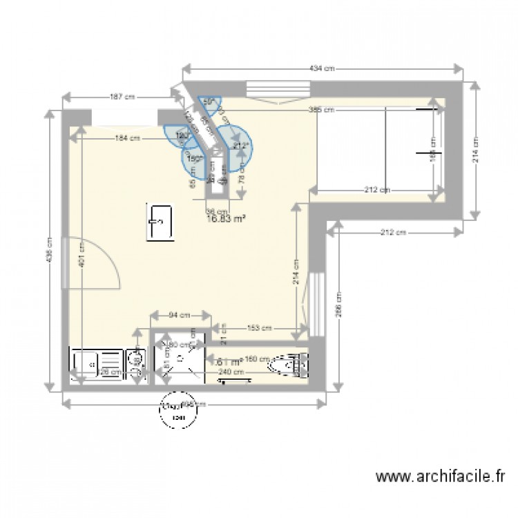 STUDIO PARROT 3. Plan de 0 pièce et 0 m2