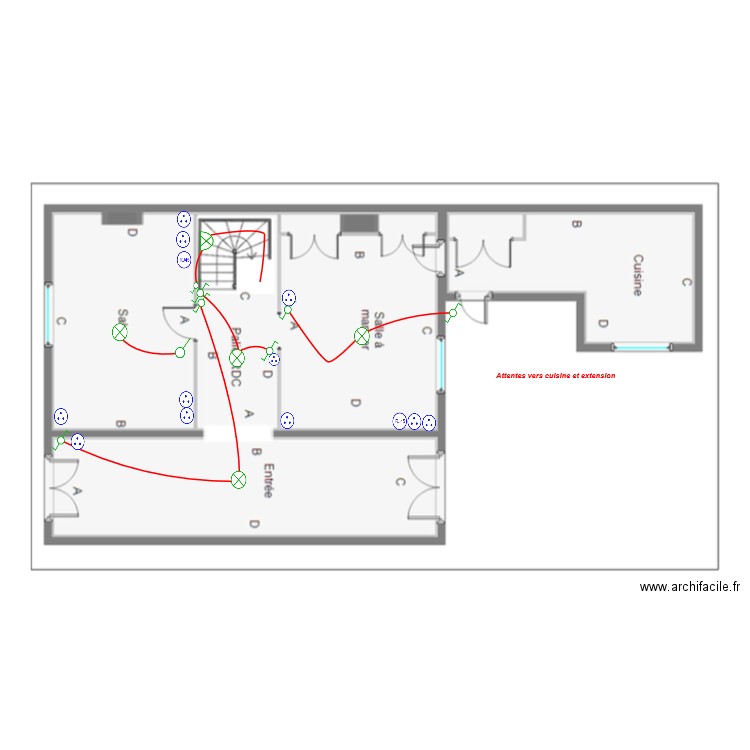 Muller RDC. Plan de 0 pièce et 0 m2