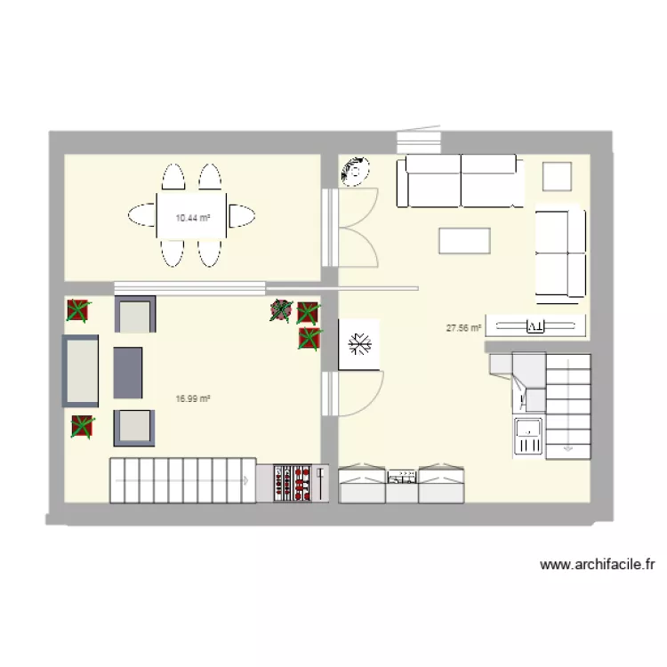 1ermicanosam&eacute;nag&eacute; avec ajout pi&egrave;ce. Plan de 